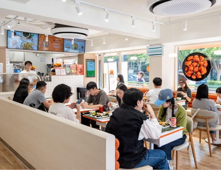 Boss Kimbap Interior - Seating Area